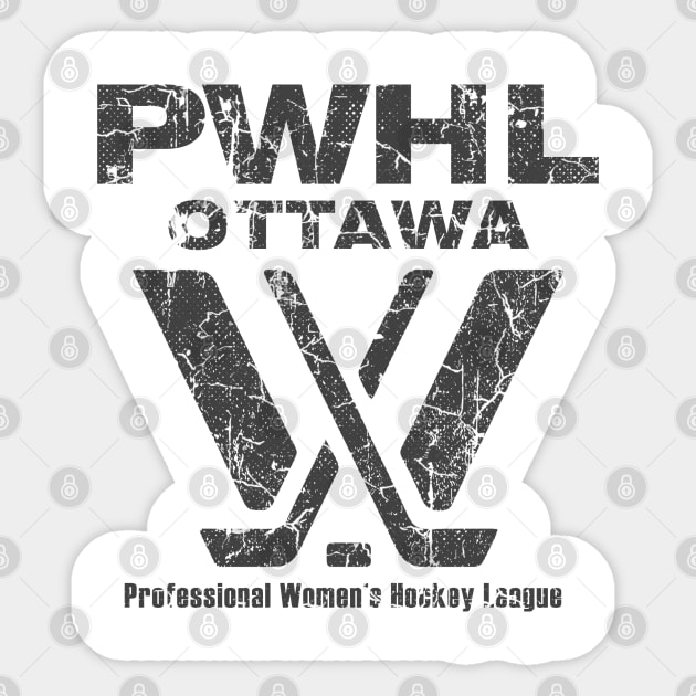 OTTAWA - PWHL RETRO Sticker by katroxdesignshopart444